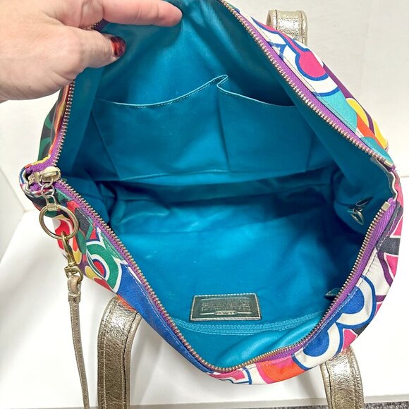 Coach Poppy Glam Tote & Wallet - Picture 9 of 12